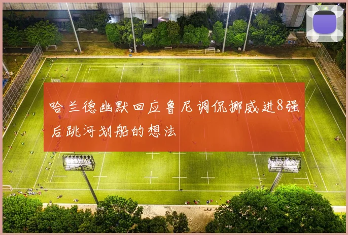 哈兰德幽默回应鲁尼调侃挪威进8强后跳河划船的想法